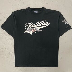 Vintage 2000s Jim Jones Ballin The Diplomats Rare Hip Hop Rap Tee T Shirt XL